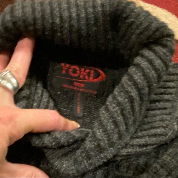 Men’s Yoki L Dark Gray Sweater - Picture 2 of 2
